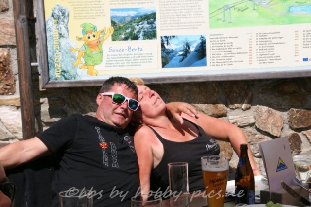 Pfunds-Kerle Fan Wandertag, Möseralm