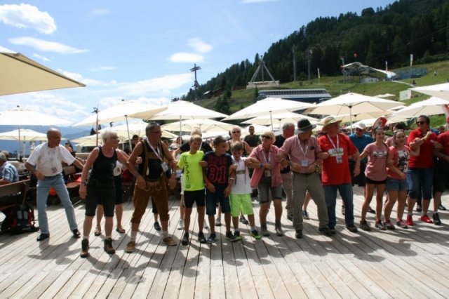 Pfunds-Kerle Fan Wandertag, Möseralm