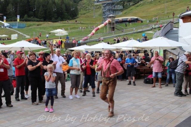 Pfunds-Kerle Fan Wandertag, Möseralm